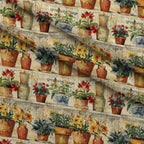Homestead Ledger Pattern 9 Fleece Fabric — fleece fabric folded close-up preview (mv-fleece-v1:lying)