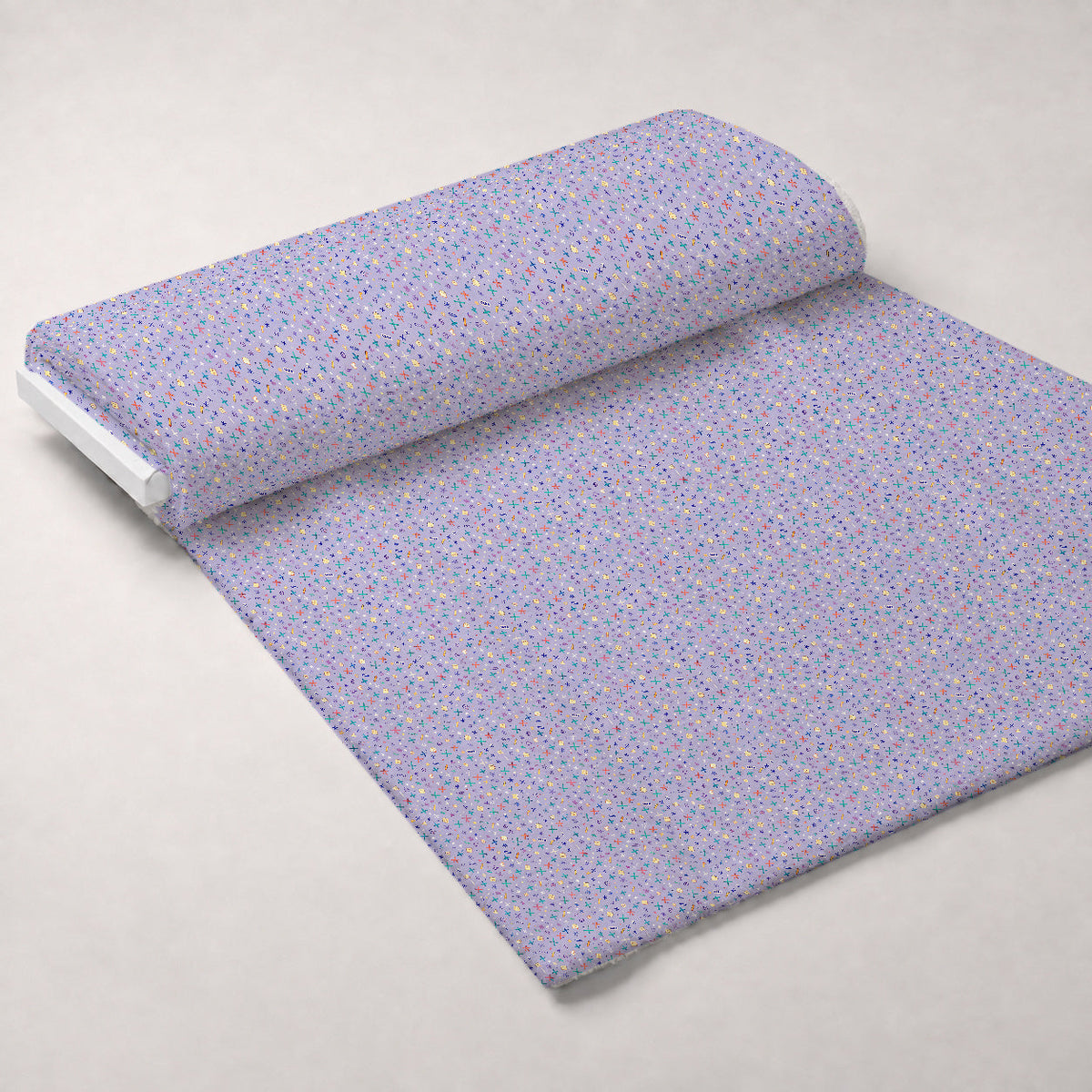 Homework Doodles Pattern 1 Fleece Fabric — fleece fabric unrolled bolt preview (mv-fleece-v1:bolt)