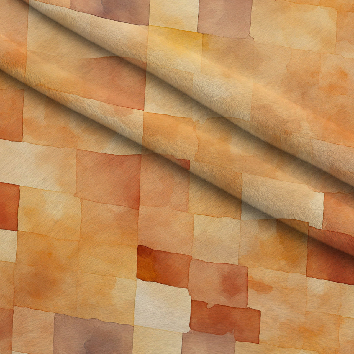 Honey Pebbles Pattern 1 Fleece Fabric — fleece fabric folded close-up preview (mv-fleece-v1:lying)