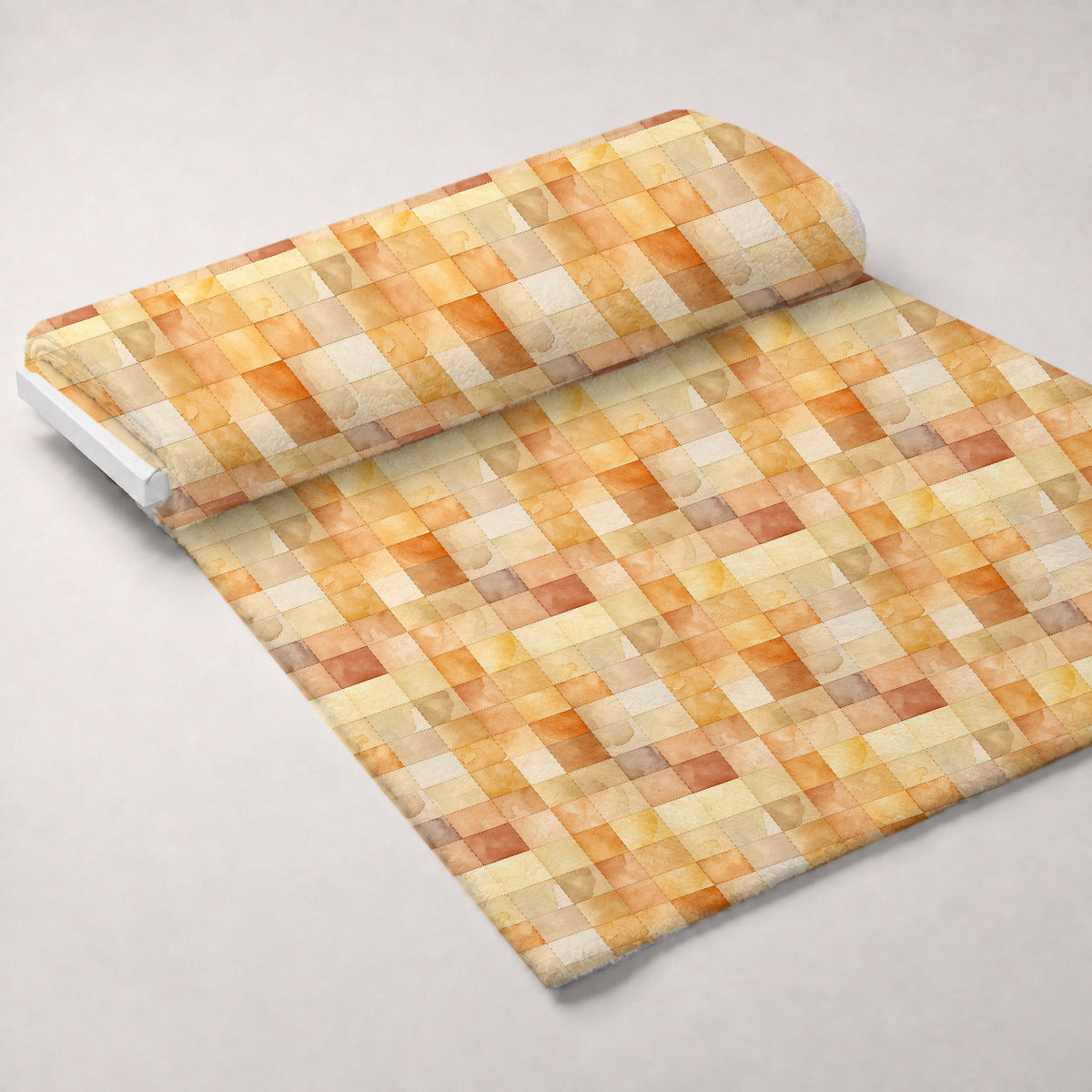 Honey Pebbles Pattern 10 Fleece Fabric — fleece fabric unrolled bolt preview (mv-fleece-v1:bolt)