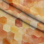 Honey Pebbles Pattern 6 Fleece Fabric — fleece fabric folded close-up preview (mv-fleece-v1:lying)