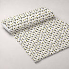 Honeybee Hearts Pattern 2 Fleece Fabric — fleece fabric unrolled bolt preview (mv-fleece-v1:bolt)