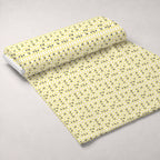 Honeybee Hearts Pattern 5 Fleece Fabric — fleece fabric unrolled bolt preview (mv-fleece-v1:bolt)