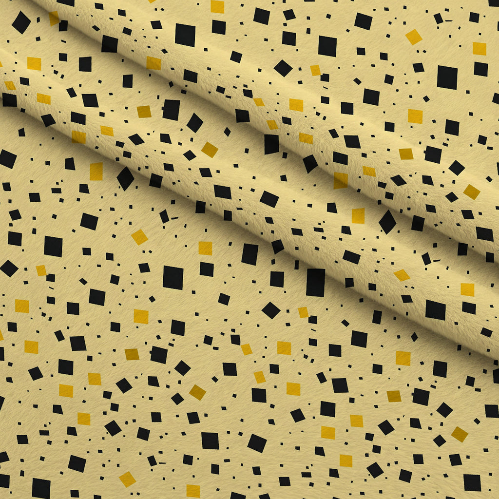 Honeycomb Blooms Pattern 2 Fleece Fabric — fleece fabric folded close-up preview (mv-fleece-v1:lying)