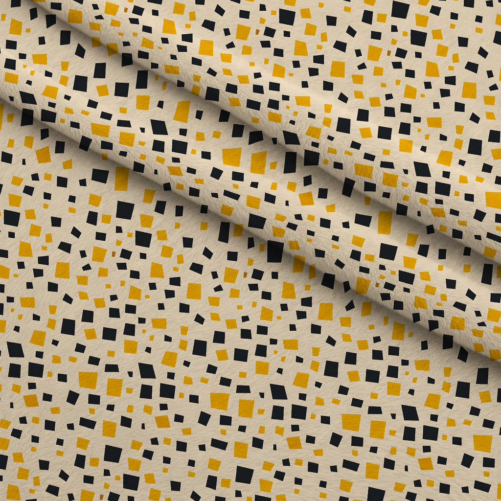 Honeycomb Blooms Pattern 3 Fleece Fabric — fleece fabric folded close-up preview (mv-fleece-v1:lying)