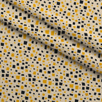 Honeycomb Blooms Pattern 3 Fleece Fabric — fleece fabric folded close-up preview (mv-fleece-v1:lying)