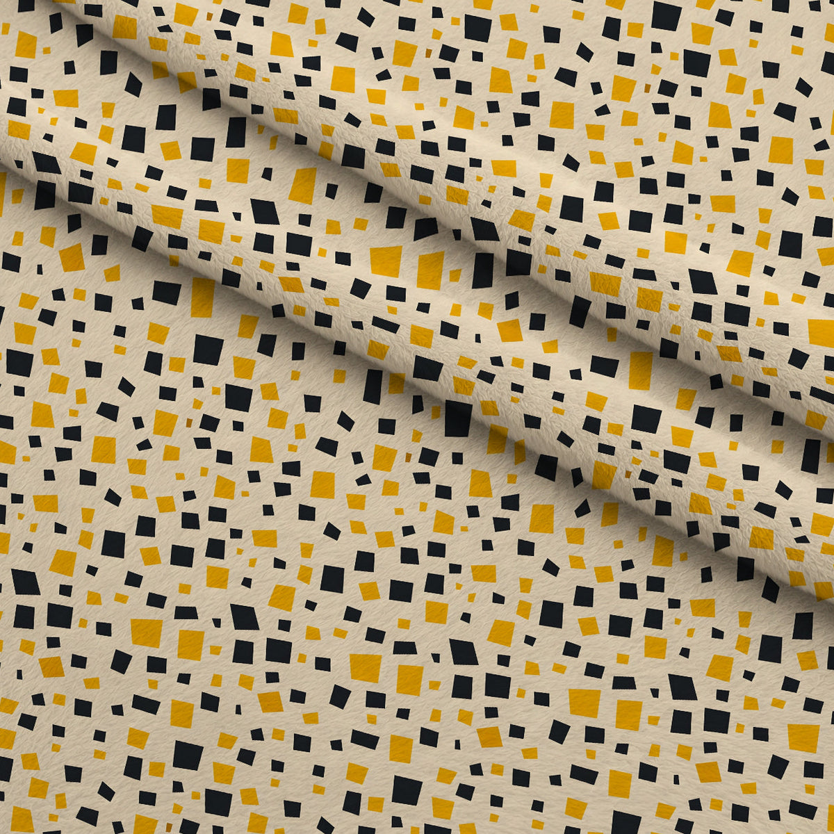 Honeycomb Blooms Pattern 3 Fleece Fabric — fleece fabric folded close-up preview (mv-fleece-v1:lying)