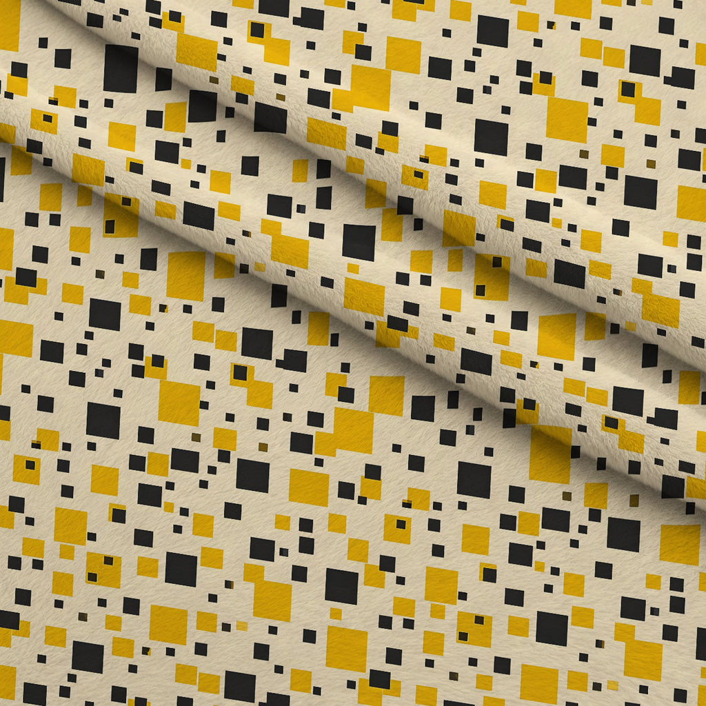 Honeycomb Blooms Pattern 5 Fleece Fabric — fleece fabric folded close-up preview (mv-fleece-v1:lying)