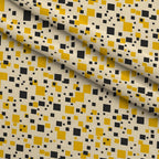 Honeycomb Blooms Pattern 5 Fleece Fabric — fleece fabric folded close-up preview (mv-fleece-v1:lying)