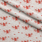 Honeycomb Buzz Pattern 1 Fleece Fabric — fleece fabric folded close-up preview (mv-fleece-v1:lying)