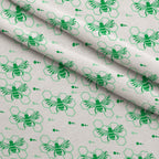 Honeycomb Buzz Pattern 11 Fleece Fabric — fleece fabric folded close-up preview (mv-fleece-v1:lying)