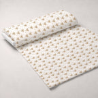 Honeycomb Buzz Pattern 16 Fleece Fabric — fleece fabric unrolled bolt preview (mv-fleece-v1:bolt)