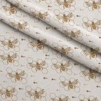 Honeycomb Buzz Pattern 16 Fleece Fabric — fleece fabric folded close-up preview (mv-fleece-v1:lying)