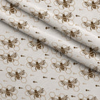 Honeycomb Buzz Pattern 17 Fleece Fabric — fleece fabric folded close-up preview (mv-fleece-v1:lying)