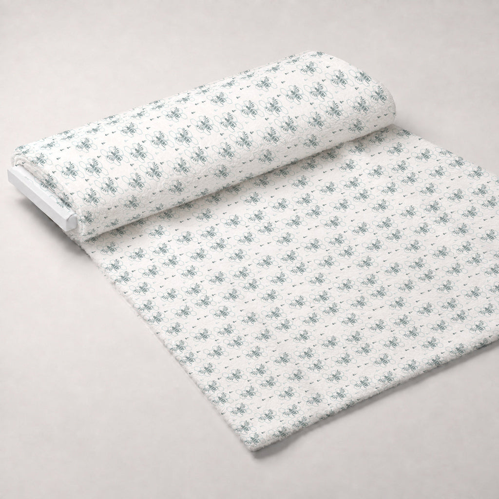 Honeycomb Buzz Pattern 18 Fleece Fabric — fleece fabric unrolled bolt preview (mv-fleece-v1:bolt)