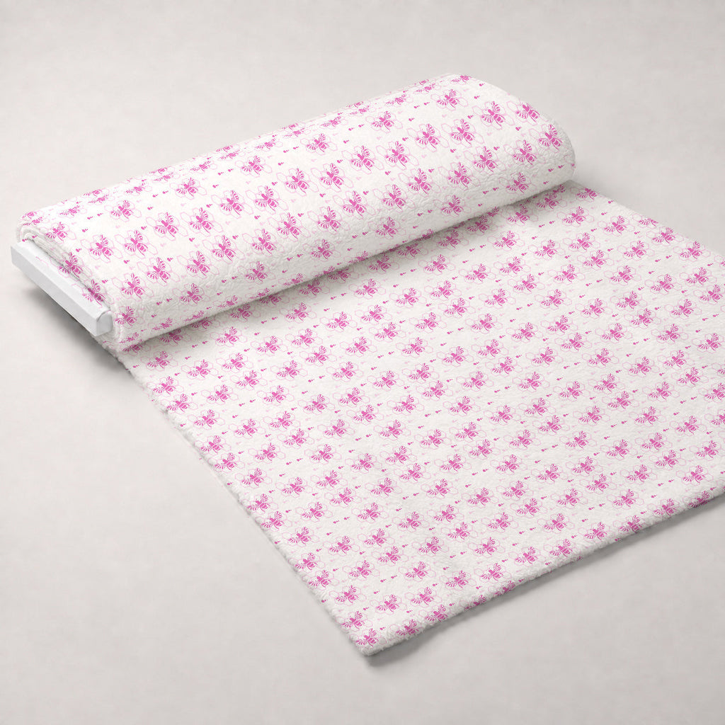 Honeycomb Buzz Pattern 3 Fleece Fabric — fleece fabric unrolled bolt preview (mv-fleece-v1:bolt)