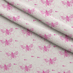 Honeycomb Buzz Pattern 3 Fleece Fabric — fleece fabric folded close-up preview (mv-fleece-v1:lying)