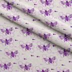 Honeycomb Buzz Pattern 5 Fleece Fabric — fleece fabric folded close-up preview (mv-fleece-v1:lying)