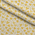 Honeycomb Harvest Pattern 11 Fleece Fabric — fleece fabric folded close-up preview (mv-fleece-v1:lying)