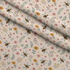 Honeycomb Harvest Pattern 13 Fleece Fabric — fleece fabric folded close-up preview (mv-fleece-v1:lying)