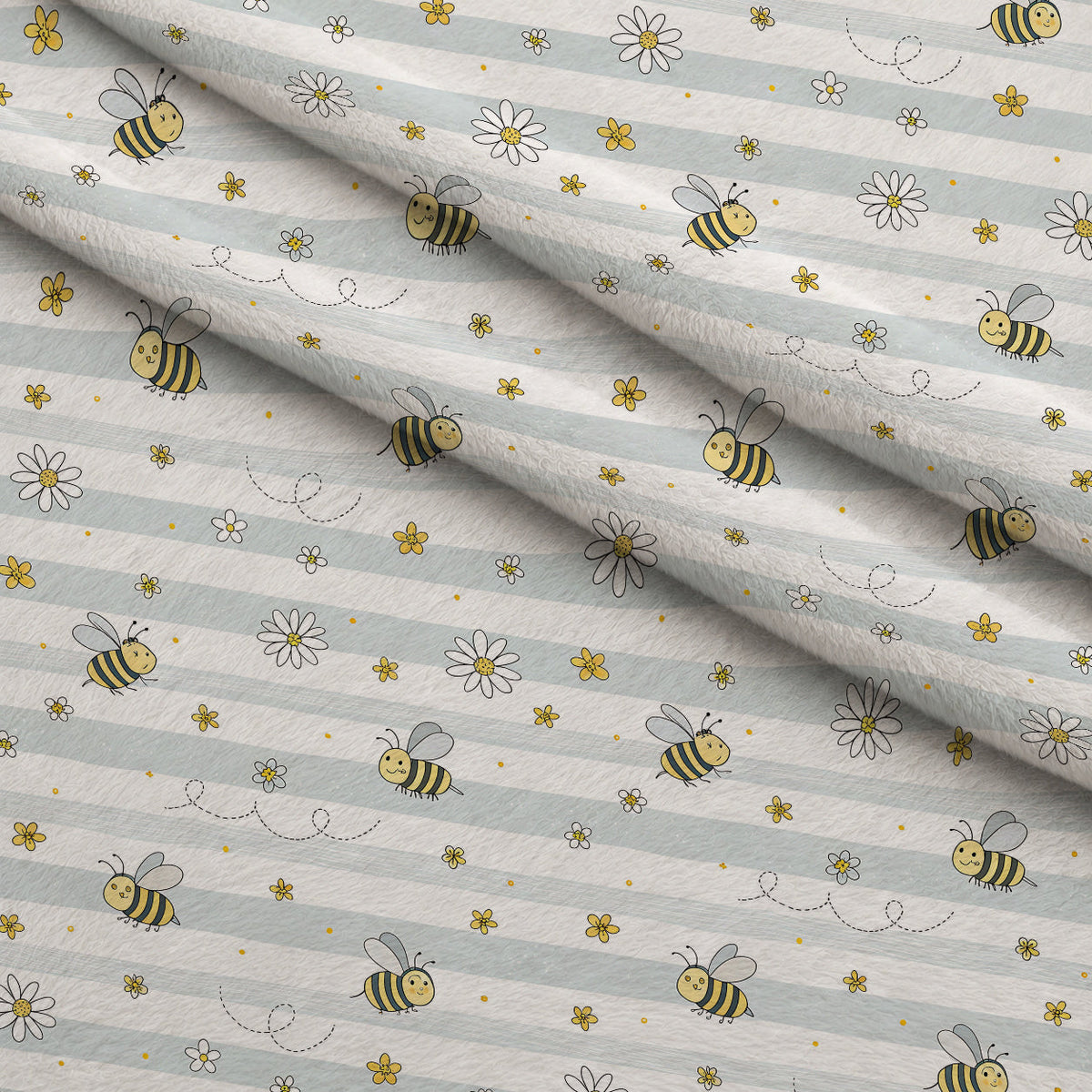 Honeycomb Harvest Pattern 17 Fleece Fabric — fleece fabric folded close-up preview (mv-fleece-v1:lying)