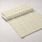 Honeycomb Harvest Pattern 18 Fleece Fabric — fleece fabric unrolled bolt preview (mv-fleece-v1:bolt)