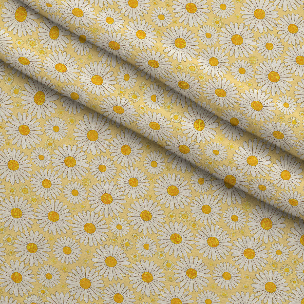 Honeycomb Harvest Pattern 4 Fleece Fabric — fleece fabric folded close-up preview (mv-fleece-v1:lying)
