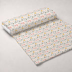 Honeycomb Harvest Pattern 5 Fleece Fabric — fleece fabric unrolled bolt preview (mv-fleece-v1:bolt)