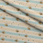 Honeycomb Harvest Pattern 6 Fleece Fabric — fleece fabric folded close-up preview (mv-fleece-v1:lying)