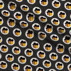Honeycomb Hive Pattern 1 Fleece Fabric — fleece fabric folded close-up preview (mv-fleece-v1:lying)