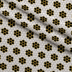 Honeycomb Hive Pattern 11 Fleece Fabric — fleece fabric folded close-up preview (mv-fleece-v1:lying)
