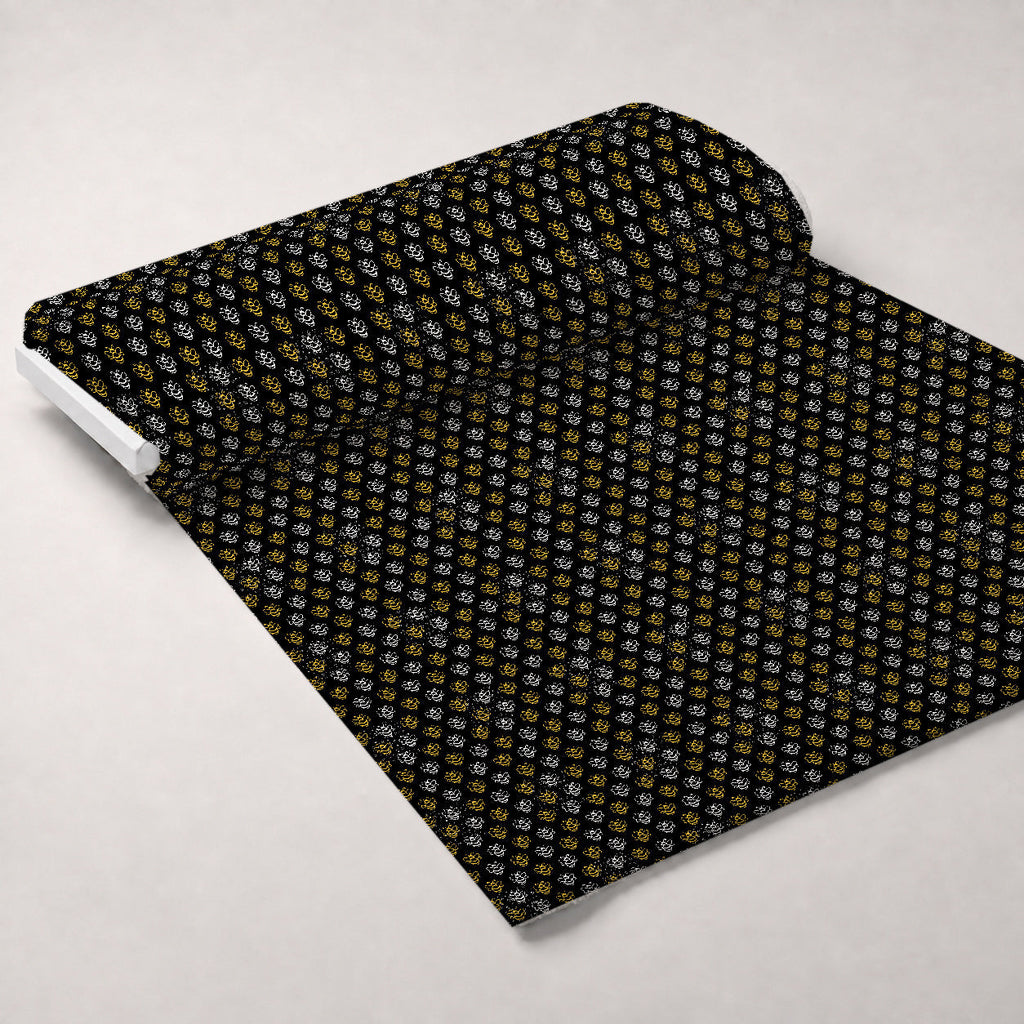 Honeycomb Hive Pattern 2 Fleece Fabric — fleece fabric unrolled bolt preview (mv-fleece-v1:bolt)