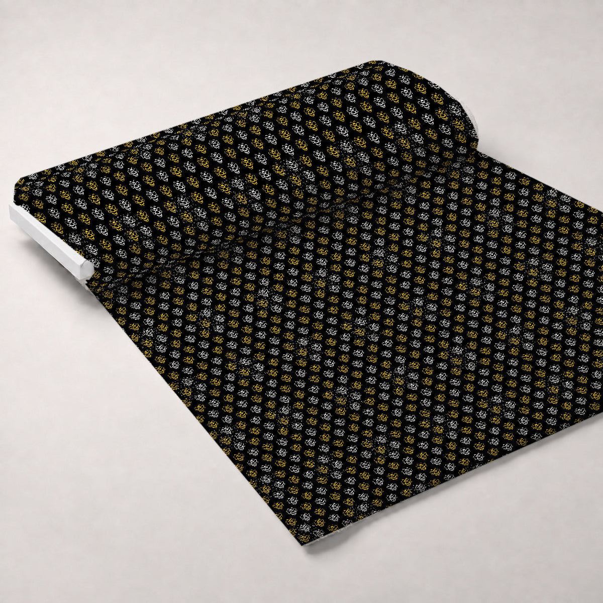 Honeycomb Hive Pattern 2 Fleece Fabric — fleece fabric unrolled bolt preview (mv-fleece-v1:bolt)