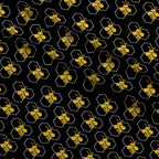 Honeycomb Hive Pattern 3 Fleece Fabric — fleece fabric folded close-up preview (mv-fleece-v1:lying)