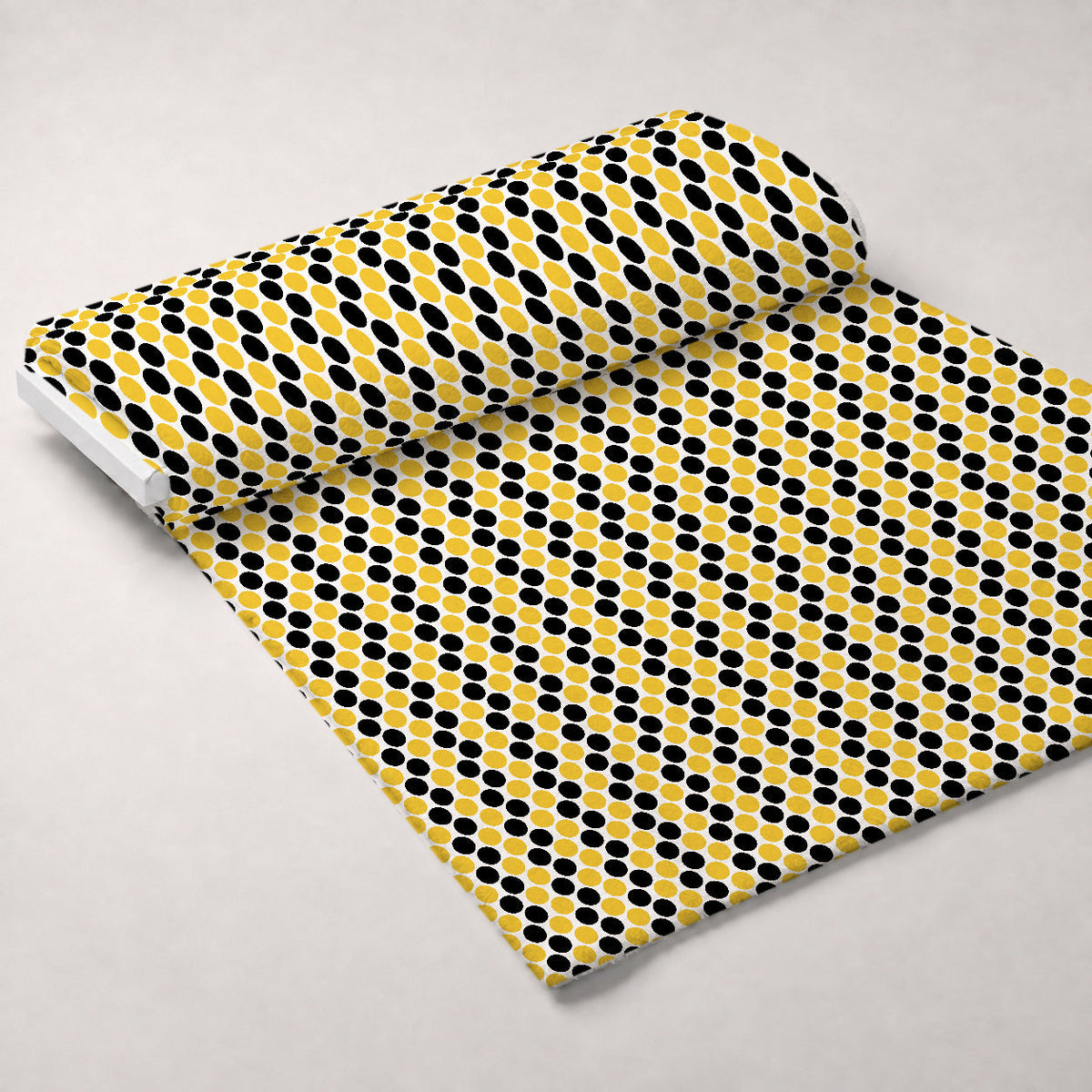 Honeycomb Hive Pattern 5 Fleece Fabric — fleece fabric unrolled bolt preview (mv-fleece-v1:bolt)