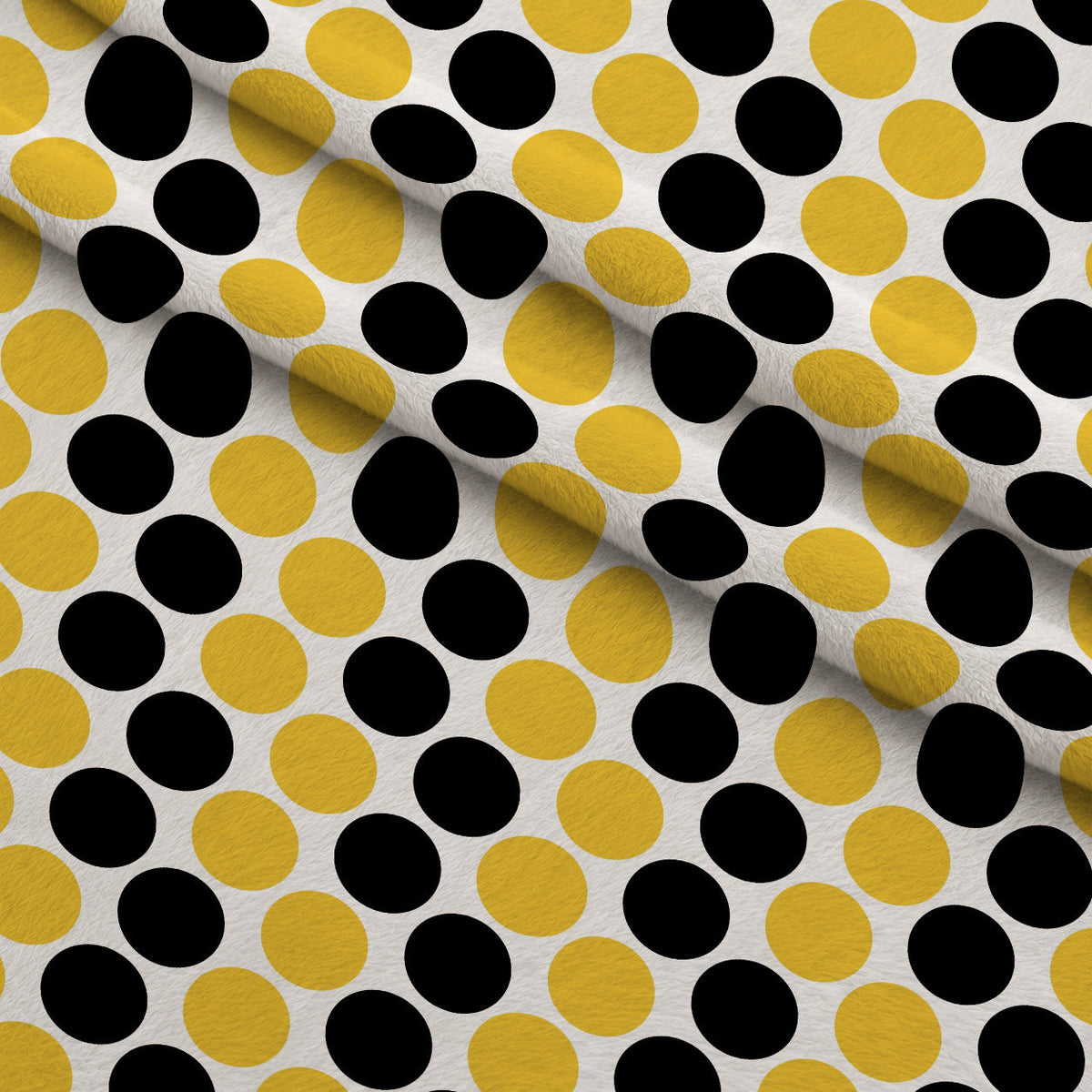 Honeycomb Hive Pattern 5 Fleece Fabric — fleece fabric folded close-up preview (mv-fleece-v1:lying)