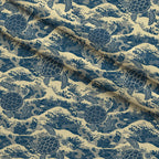 Honu Tides Pattern 5 Fleece Fabric — fleece fabric folded close-up preview (mv-fleece-v1:lying)