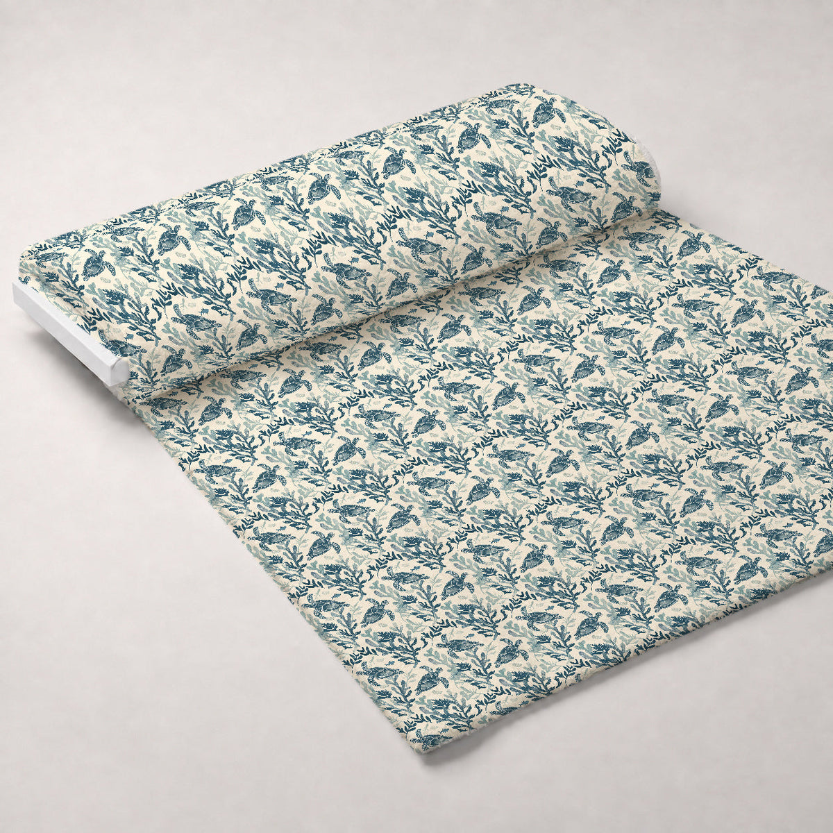 Honu Tides Pattern 6 Fleece Fabric — fleece fabric unrolled bolt preview (mv-fleece-v1:bolt)