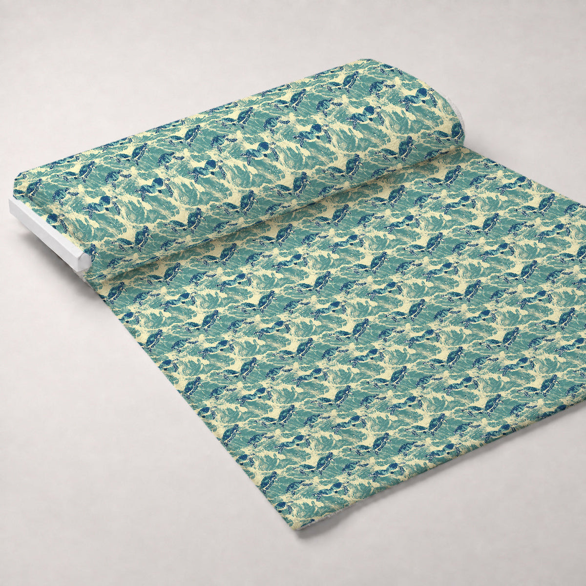 Honu Tides Pattern 8 Fleece Fabric — fleece fabric unrolled bolt preview (mv-fleece-v1:bolt)