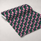 Hydrangea Jungle Pattern 3 Fleece Fabric — fleece fabric unrolled bolt preview (mv-fleece-v1:bolt)