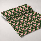 Hydrangea Jungle Pattern 6 Fleece Fabric — fleece fabric unrolled bolt preview (mv-fleece-v1:bolt)