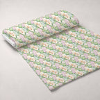 Hydrangea Serenade Pattern 1 Fleece Fabric — fleece fabric unrolled bolt preview (mv-fleece-v1:bolt)
