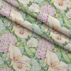 Hydrangea Serenade Pattern 1 Fleece Fabric — fleece fabric folded close-up preview (mv-fleece-v1:lying)