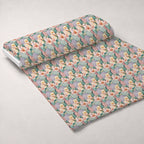 Hydrangea Serenade Pattern 3 Fleece Fabric — fleece fabric unrolled bolt preview (mv-fleece-v1:bolt)