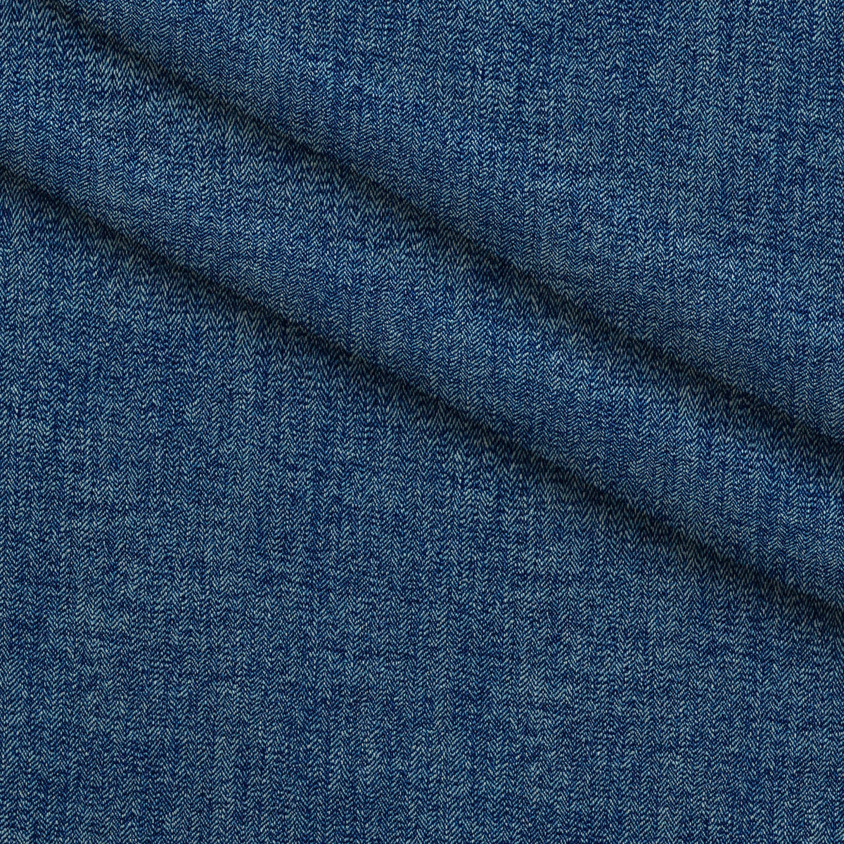 Indigo Twill Pattern 19 Fleece Fabric — fleece fabric folded close-up preview (mv-fleece-v1:lying)