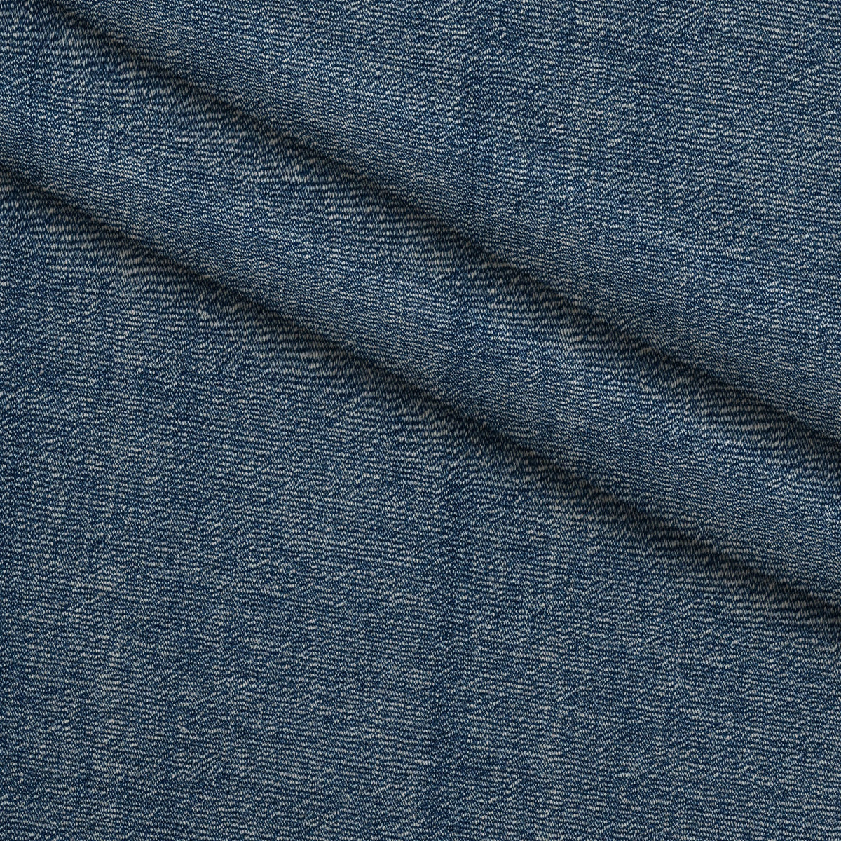 Indigo Twill Pattern 22 Fleece Fabric — fleece fabric folded close-up preview (mv-fleece-v1:lying)