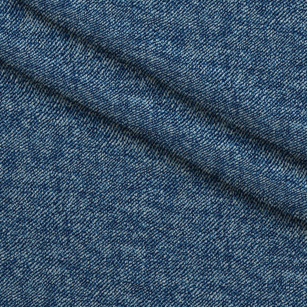 Indigo Twill Pattern 6 Fleece Fabric — fleece fabric folded close-up preview (mv-fleece-v1:lying)