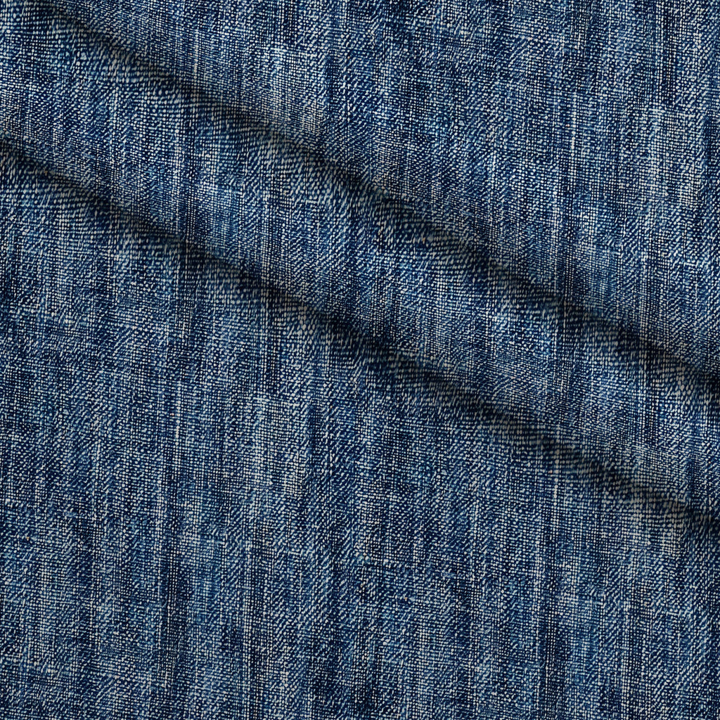 Indigo Weave Pattern 15 Fleece Fabric — fleece fabric folded close-up preview (mv-fleece-v1:lying)
