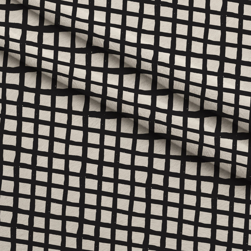 Ink Block Print Pattern 1 Fleece Fabric — fleece fabric folded close-up preview (mv-fleece-v1:lying)