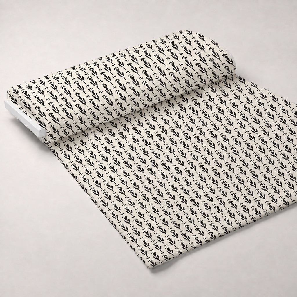 Ink Block Print Pattern 12 Fleece Fabric — fleece fabric unrolled bolt preview (mv-fleece-v1:bolt)